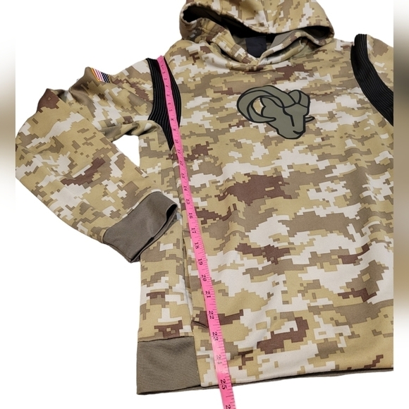 Nike Camo Los Angeles Rams Salute To Service Therma Performance Pullover Size XL - Picture 8 of 8